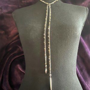 Stella & Dot Zoe Lariat hematite